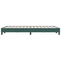 Boxspring zonder matras fluweel donkergroen 120x220 cm 6