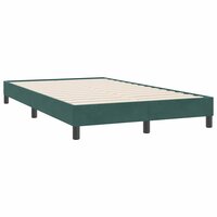 Boxspring zonder matras fluweel donkergroen 120x220 cm 7