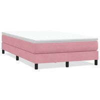 Boxspring zonder matras fluweel roze 120x220 cm 2