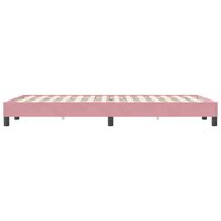 Boxspring zonder matras fluweel roze 120x220 cm 6