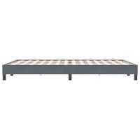 Boxspring zonder matras fluweel donkergrijs 140x220 cm 6