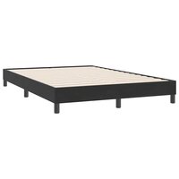 Boxspring zonder matras fluweel zwart 140x220 cm 7