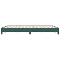 Boxspring zonder matras fluweel donkergroen 140x220 cm 6