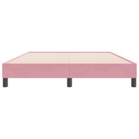 Boxspring zonder matras fluweel roze 140x220 cm 5