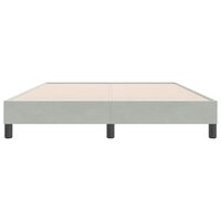 Boxspring zonder matras fluweel lichtgrijs 160x220 cm 5