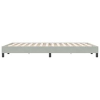 Boxspring zonder matras fluweel lichtgrijs 160x220 cm 6