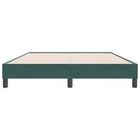 Boxspring zonder matras fluweel donkergroen 160x220 cm 5