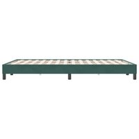 Boxspring zonder matras fluweel donkergroen 160x220 cm 6