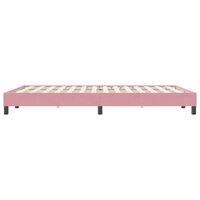 Boxspring zonder matras fluweel roze 160x220 cm 6