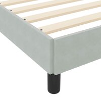 Boxspringbed met matras Lichtgrijs 90 x 220 cm Stof 9