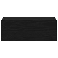 Nachtkastje zwevend 40x32x15 cm bewerkt hout zwart eiken 6