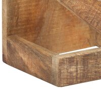 Wijnrek voor 5 flessen massief mangohout 7