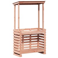 Tuinbartafel met dak 112,5x57x195,5 cm massief hout 6