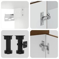 8-delige Keukenkastenset Kalmar bewerkt hout bruin eikenkleur 6