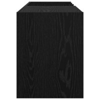 Platenkast met plank Zwart Eiken 78.5 x 35 x 45 cm Bewerkt hout 6