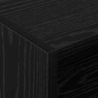 Platenkast met plank Zwart Eiken 78.5 x 35 x 45 cm Bewerkt hout 8