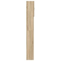 Wasmachinekast 64x24x190 cm bewerkt hout en sonoma eikenkleurig 7