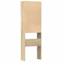 Wasmachinekast 64x24x190 cm bewerkt hout en sonoma eikenkleurig 8