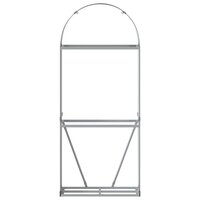 Haardhoutopslag 80x45x190 cm gegalvaniseerd staal bruin 4