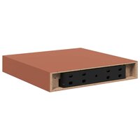 Wandplank Wandgemonteerd Rood 23 x 23,5 x 4 cm Bewerkt hout 8