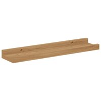 Wandplank met plank 2 pcs Bruin 40 x 9 x 3 cm Bewerkt hout 6