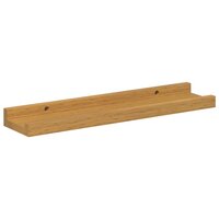 Wandplank met plank 2 pcs Beige 40 x 9 x 3 cm Bewerkt hout 6