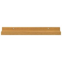 Wandplank met plank 2 pcs Beige 40 x 9 x 3 cm Bewerkt hout 7