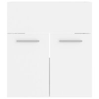 Wastafelkast 41x38,5x46 cm bewerkt hout wit 3