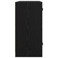 Bijzetkast Zwart Eiken 68 x 37 x 75,5 cm Bewerkt hout 7