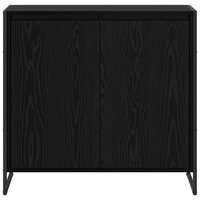 Bijzetkast Zwart Eiken 79 x 36 x 75 cm Bewerkt hout 6