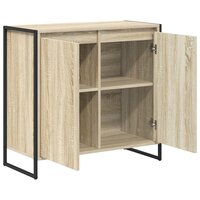 Bijzetkast Sonoma 79 x 36 x 75 cm Bewerkt hout 5