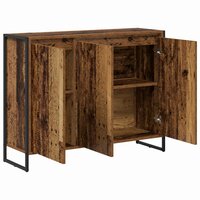 Bijzetkast Oud Hout 96,5 x 30 x 75 cm Bewerkt hout 5