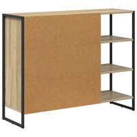 Bijzetkast Sonoma 96.5 x 30 x 75 cm Bewerkt hout 8