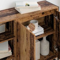 Bijzetkast Oud Hout 96.5 x 30 x 75 cm Bewerkt hout 4