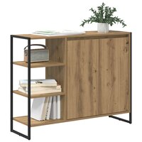 Bijzetkast Ambachtelijk eiken 96.5 x 30 x 75 cm Bewerkt hout 3