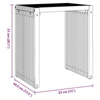 Tuin Bijzettafel 3 pcs Bruin 33 x 44,5 x 51 cm Massief Teakhout 9