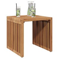 Tuin Bijzettafel Bruin 45 x 42,5 x 45 cm Massief Teakhout 3