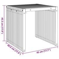 Tuin Bijzettafel Bruin 45 x 42,5 x 45 cm Massief Teakhout 9