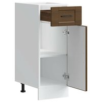 Onderkast "Porto" bewerkt hout bruin eikenkleur 5