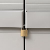 Tuinkast met 4 schappen zwart en grijs 6