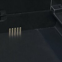 Tuinkast met 4 schappen zwart en grijs 8