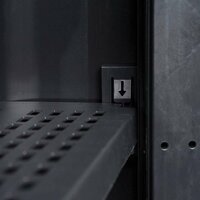 Tuinkast met 3 schappen zwart en grijs 5