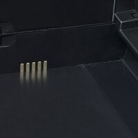 Tuinkast met 2 schappen zwart 6