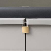 Tuinkast met 2 schappen zwart en grijs 4