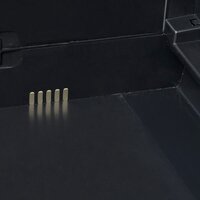 Tuinkast met 2 schappen zwart en grijs 6