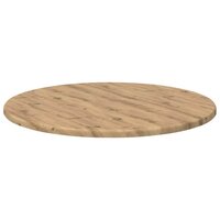 Tafelblad artisanaal eikenkleurig 50 x 50 x 1,5 cm Bewerkt hout 5