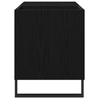 Platenkast met plank Zwart Eiken 85 x 38 x 48 cm Bewerkt hout 6