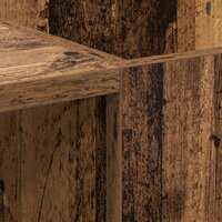 Platenkast Oud Hout 121 x 38 x 48 cm Gemonteerd hout en ijzer 8