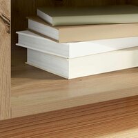 Platenkast met plank met opslag Artisan Eiken 121 x 38 x 48 cm 4