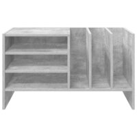 Platenkast met plank Beton Grijs 78.5 x 35 x 45 cm Bewerkt hout 5